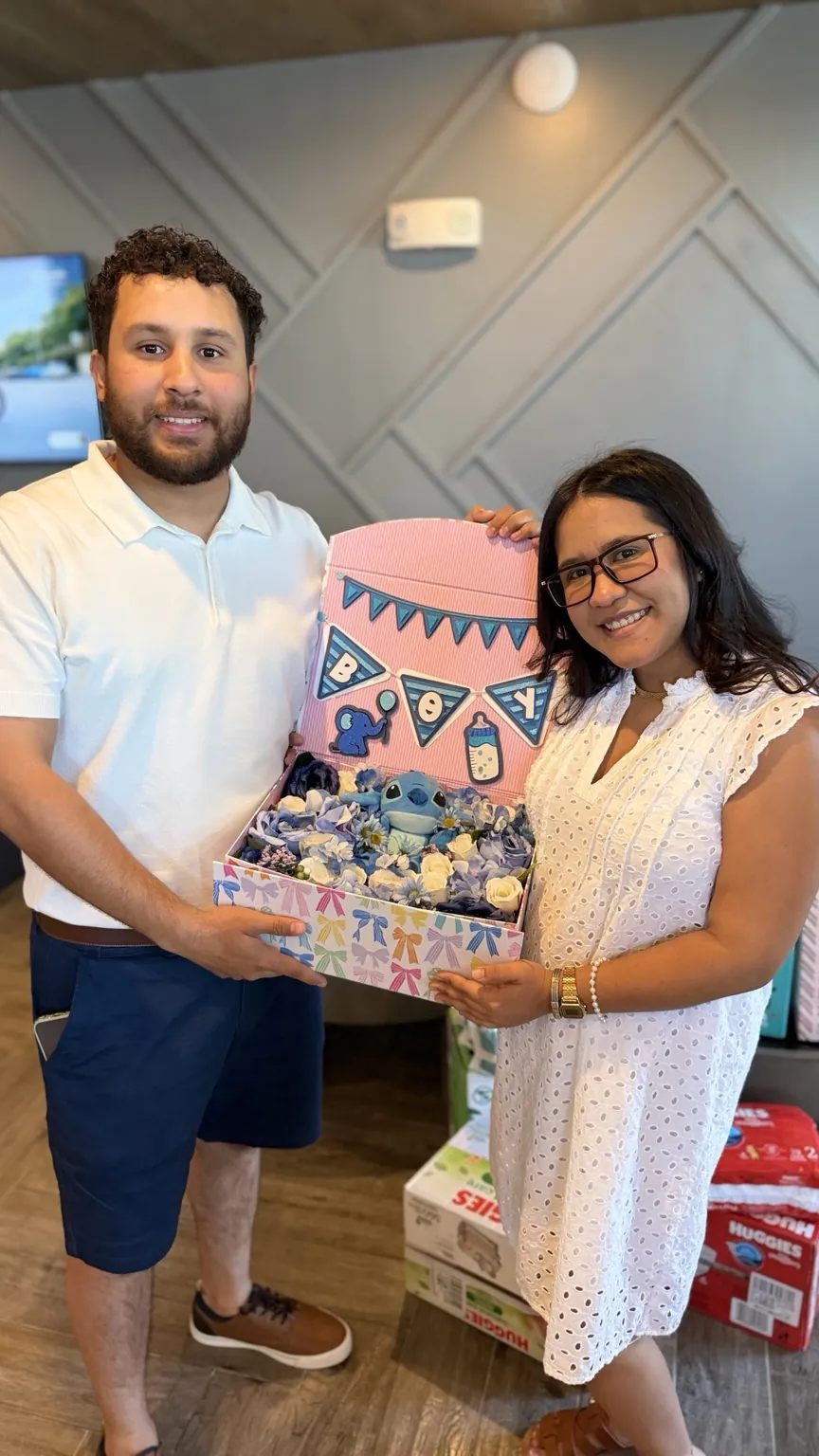 Baby shower · trabajo real de POP