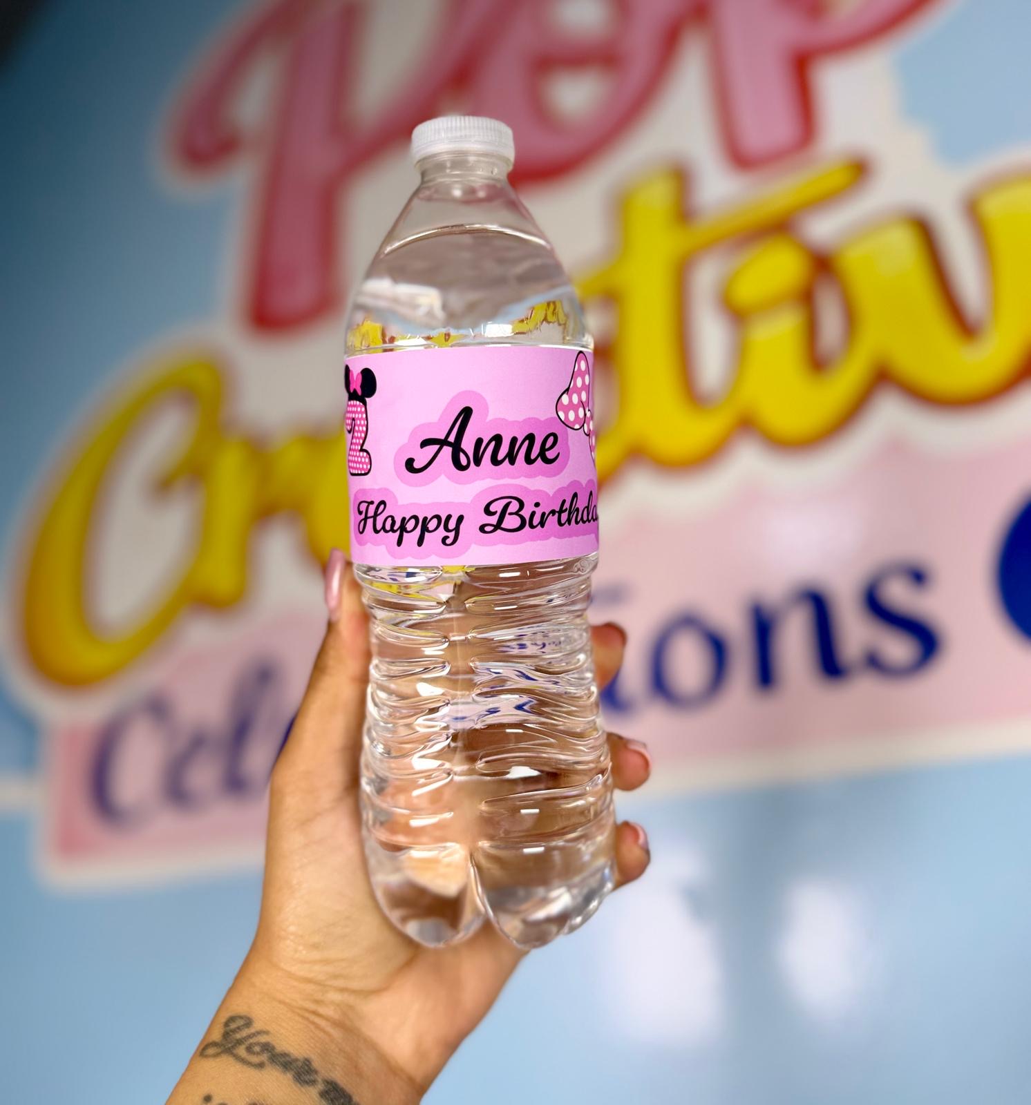 Etiqueta personalizada para botella