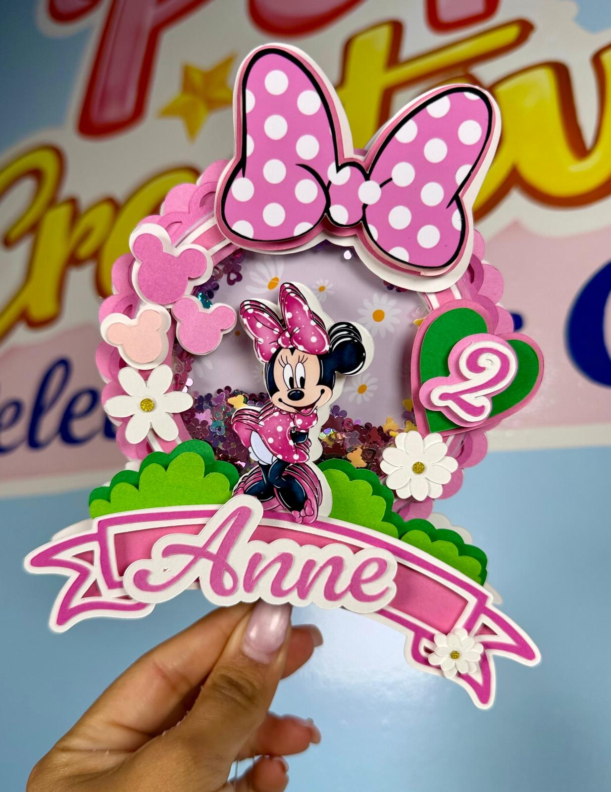 Topper Minnie personalizado