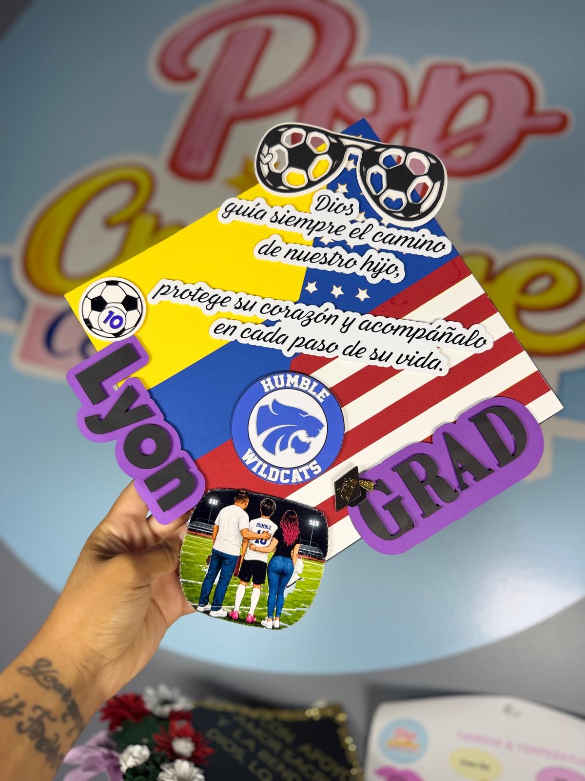 Graduación personalizada fútbol