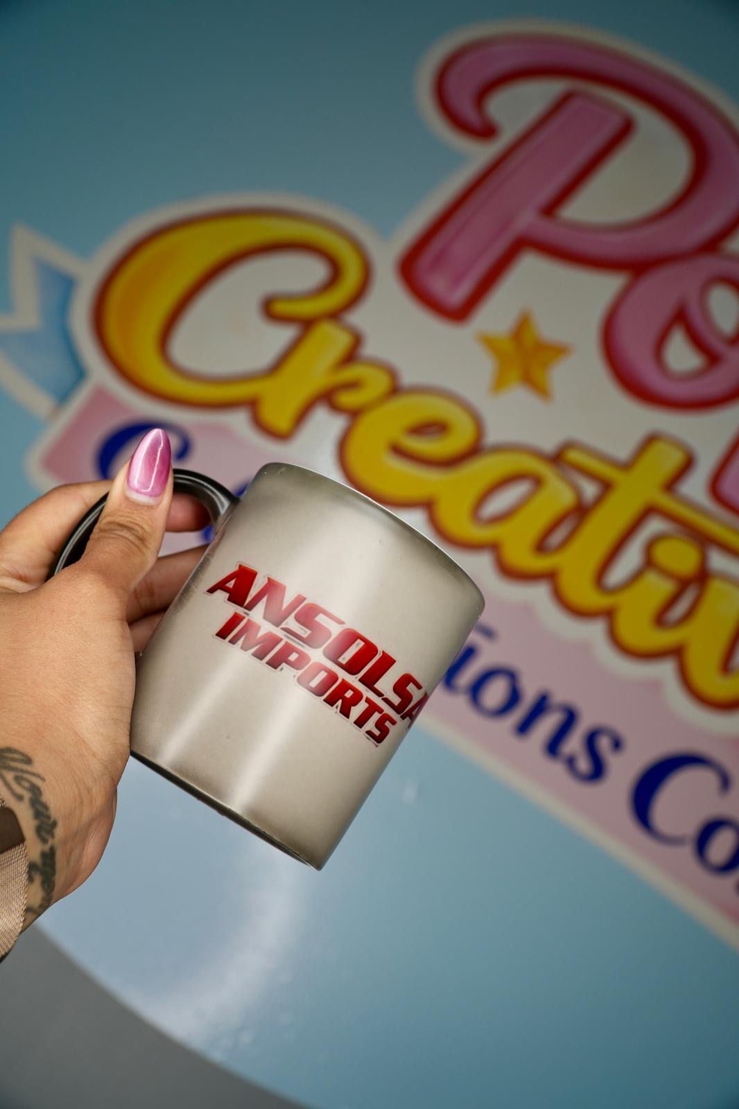 Taza empresarial personalizada con logo