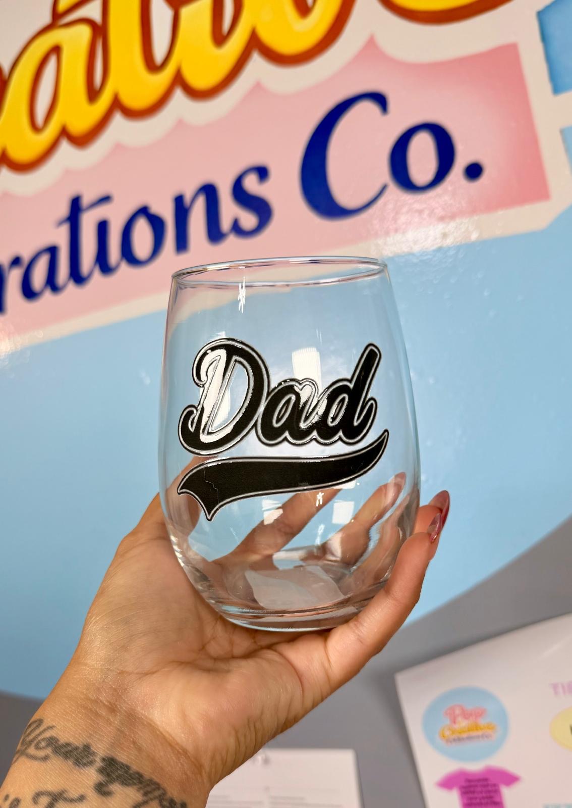 Vaso Dad minimalista