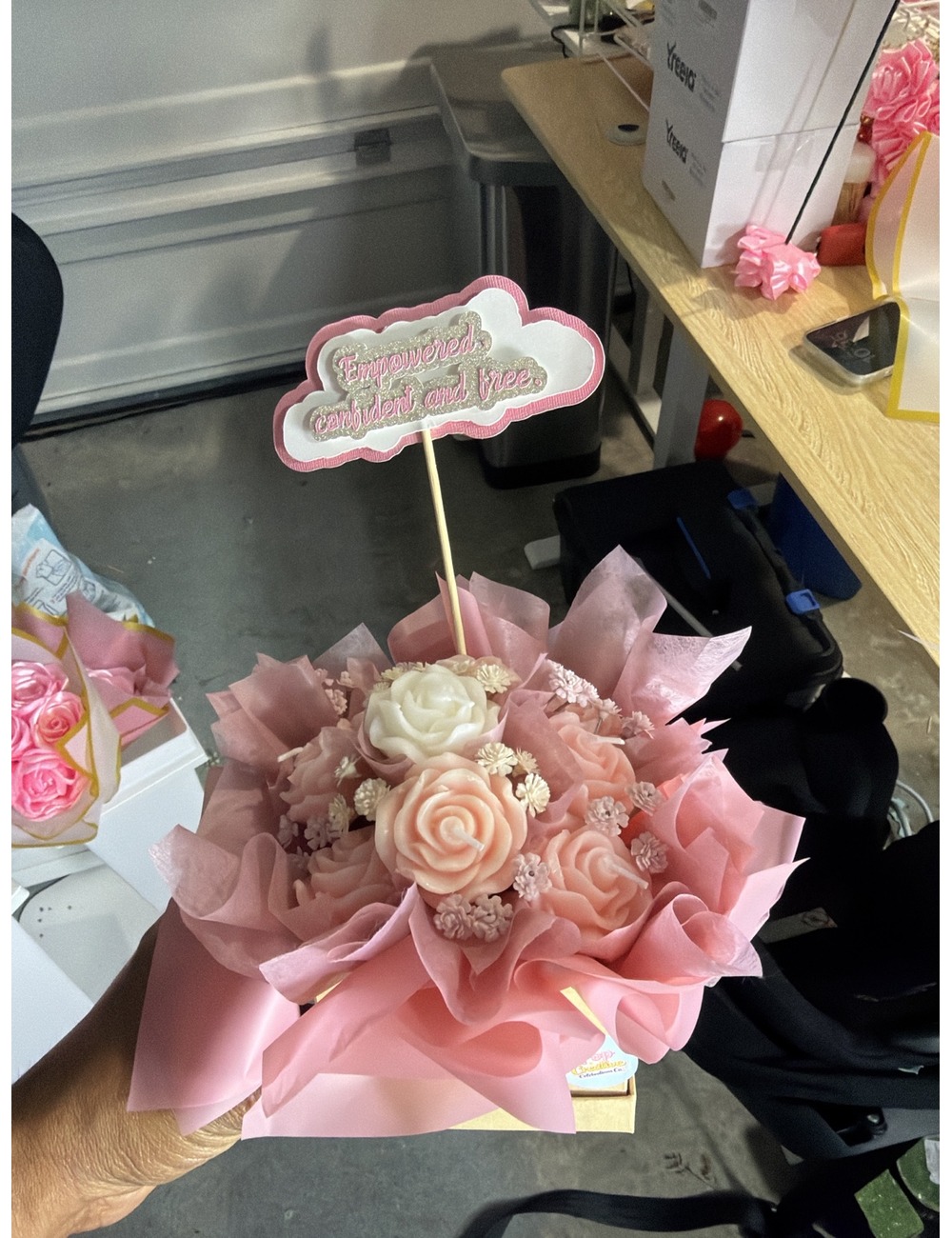 Bouquet de rosas blush