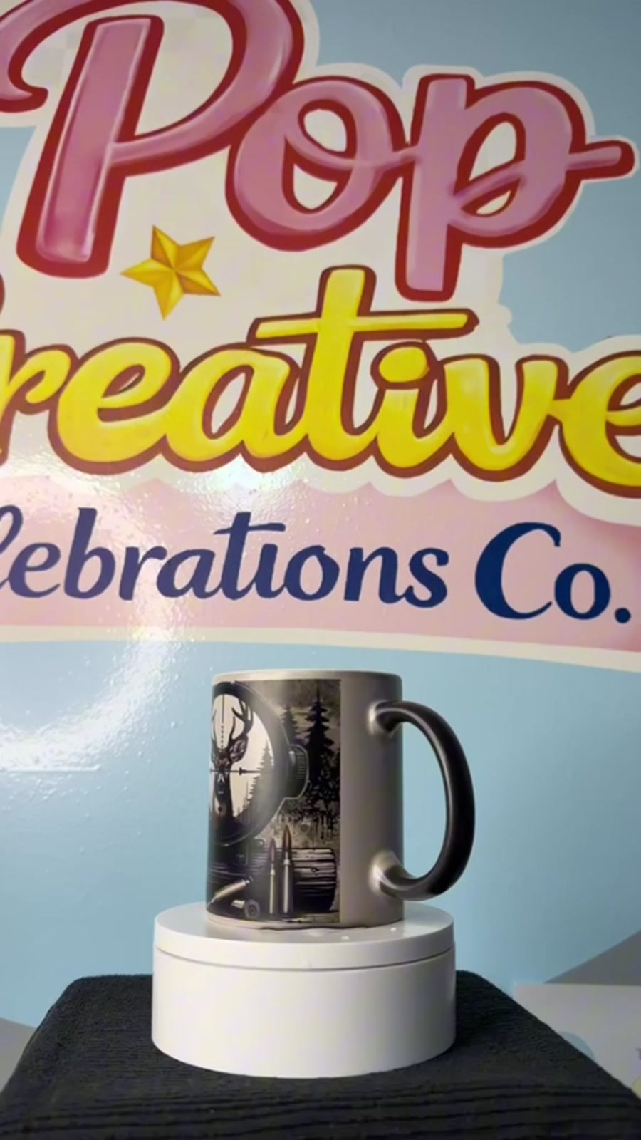 Mug negro personalizado